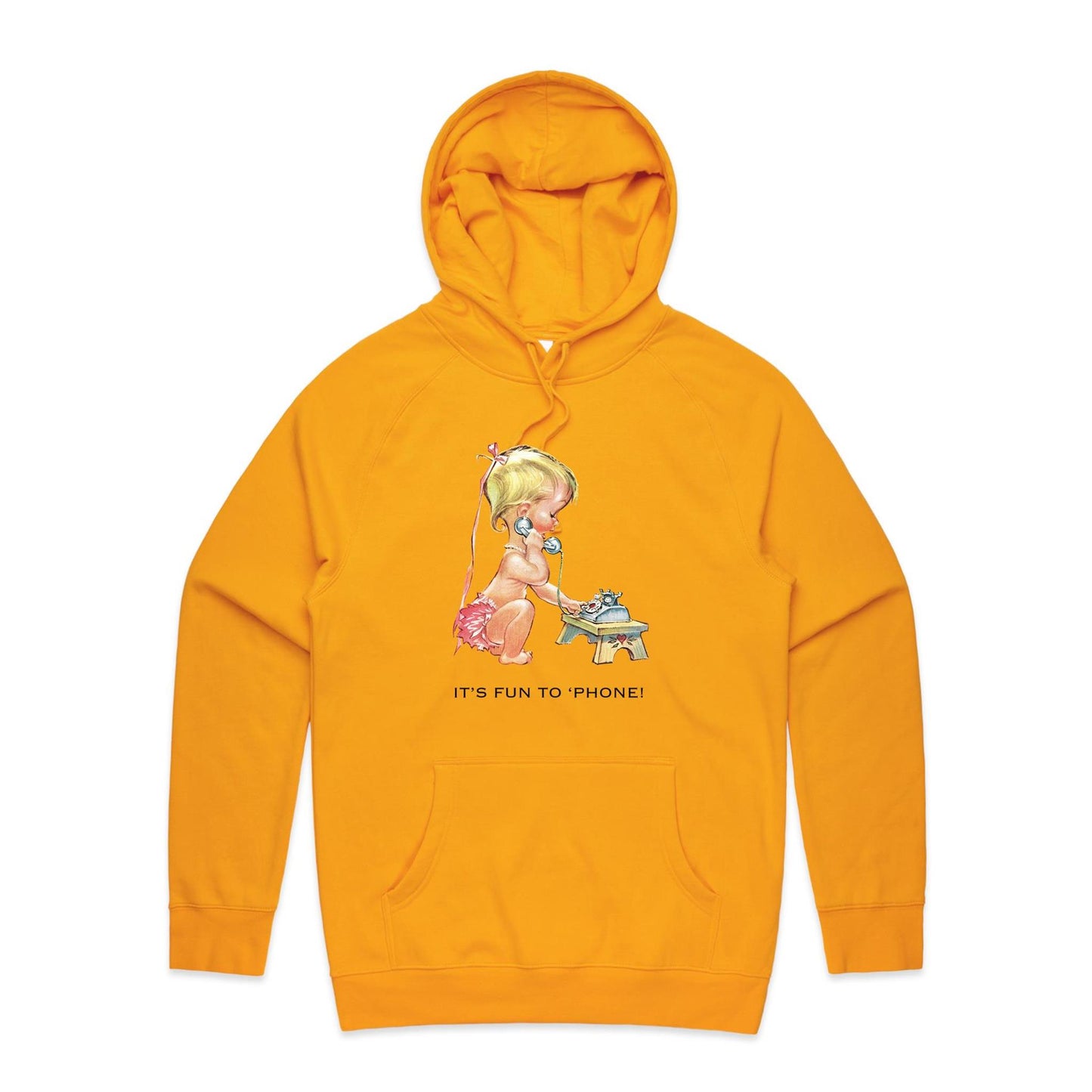 Hoodie - Baby using Telephone (Free shipping)