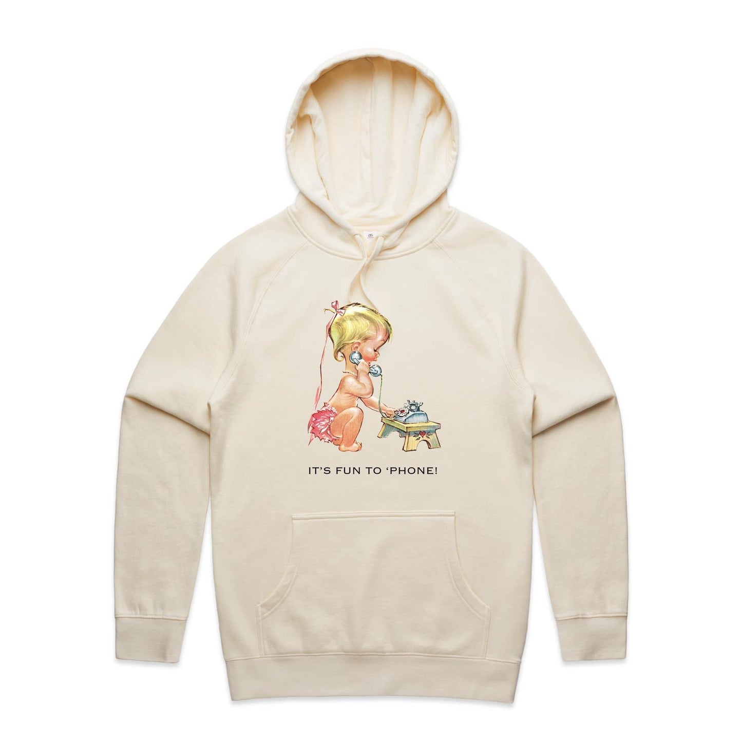 Hoodie - Baby using Telephone (Free shipping)