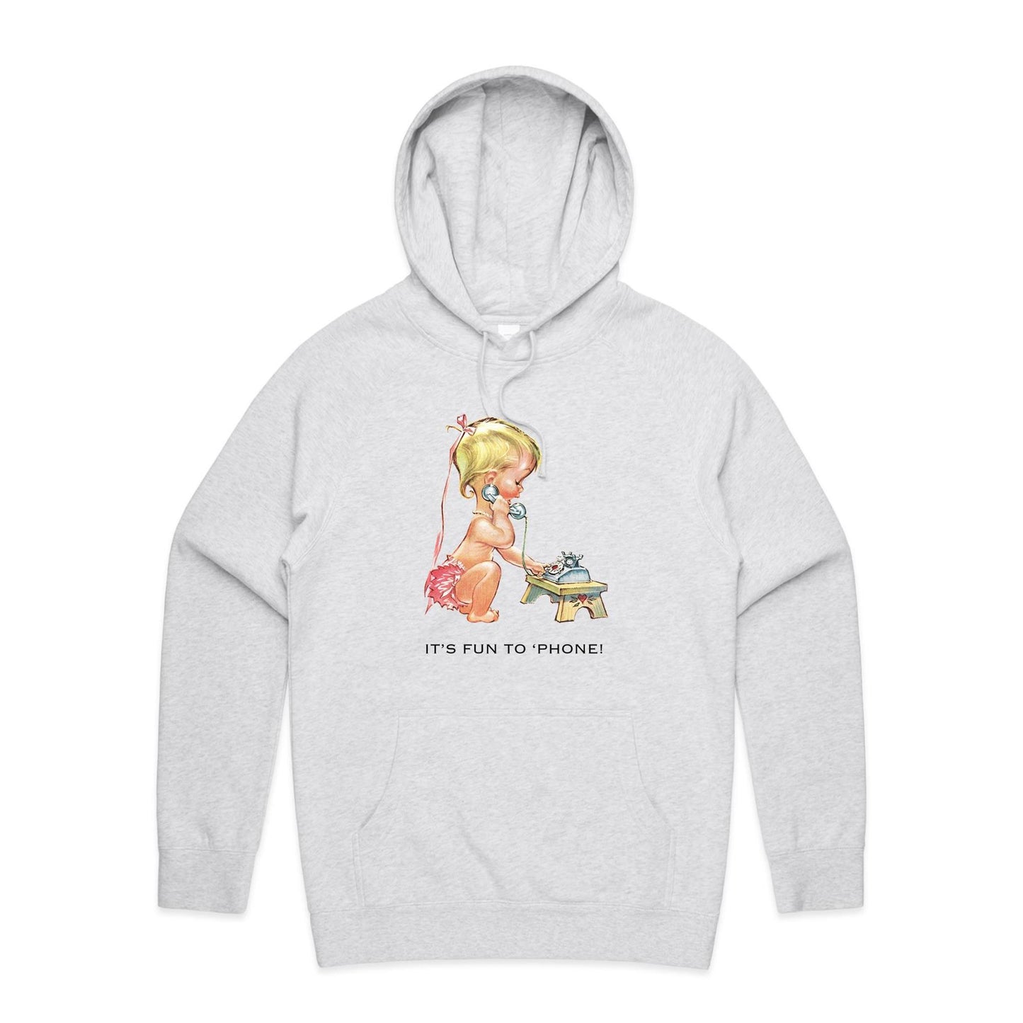 Hoodie - Baby using Telephone (Free shipping)