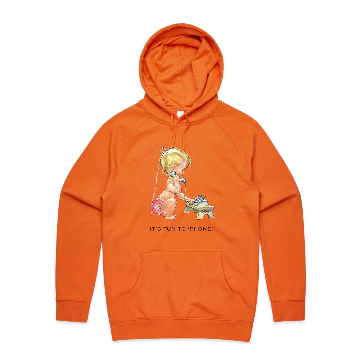Hoodie - Baby using Telephone (Free shipping)
