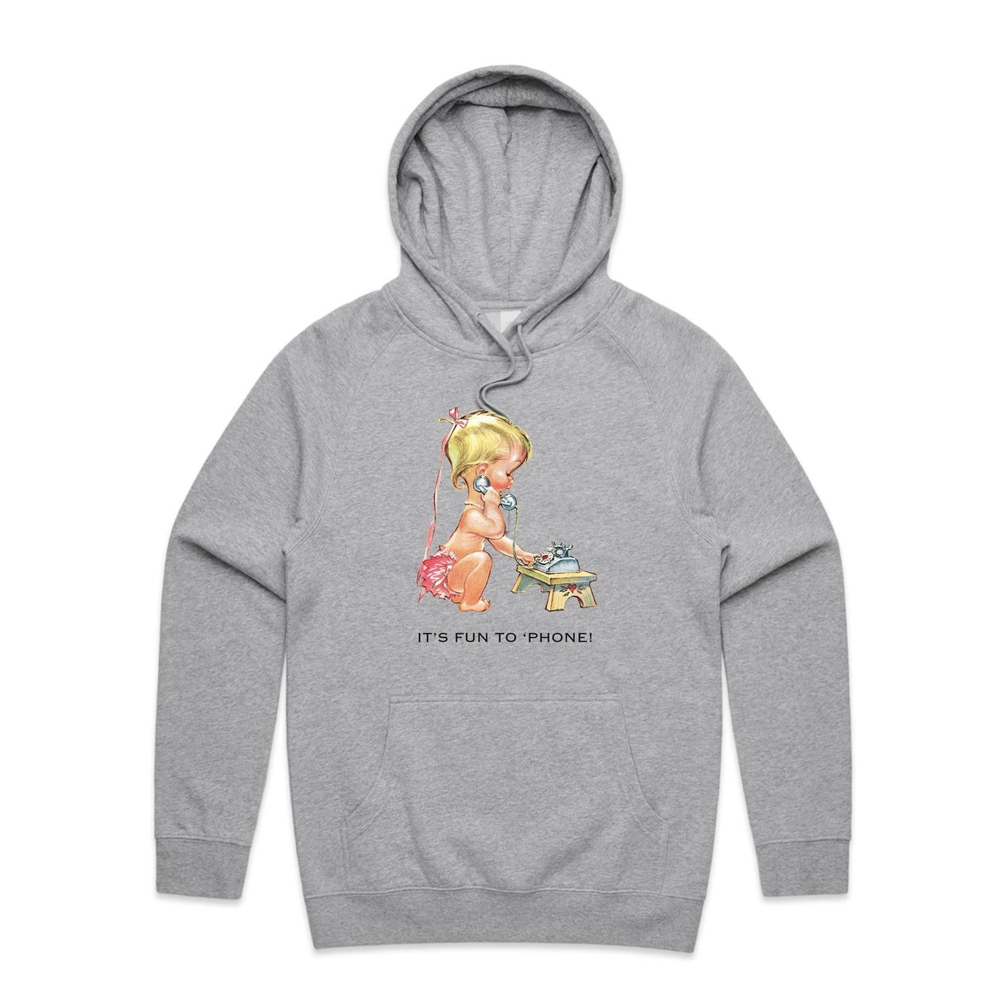 Hoodie - Baby using Telephone (Free shipping)