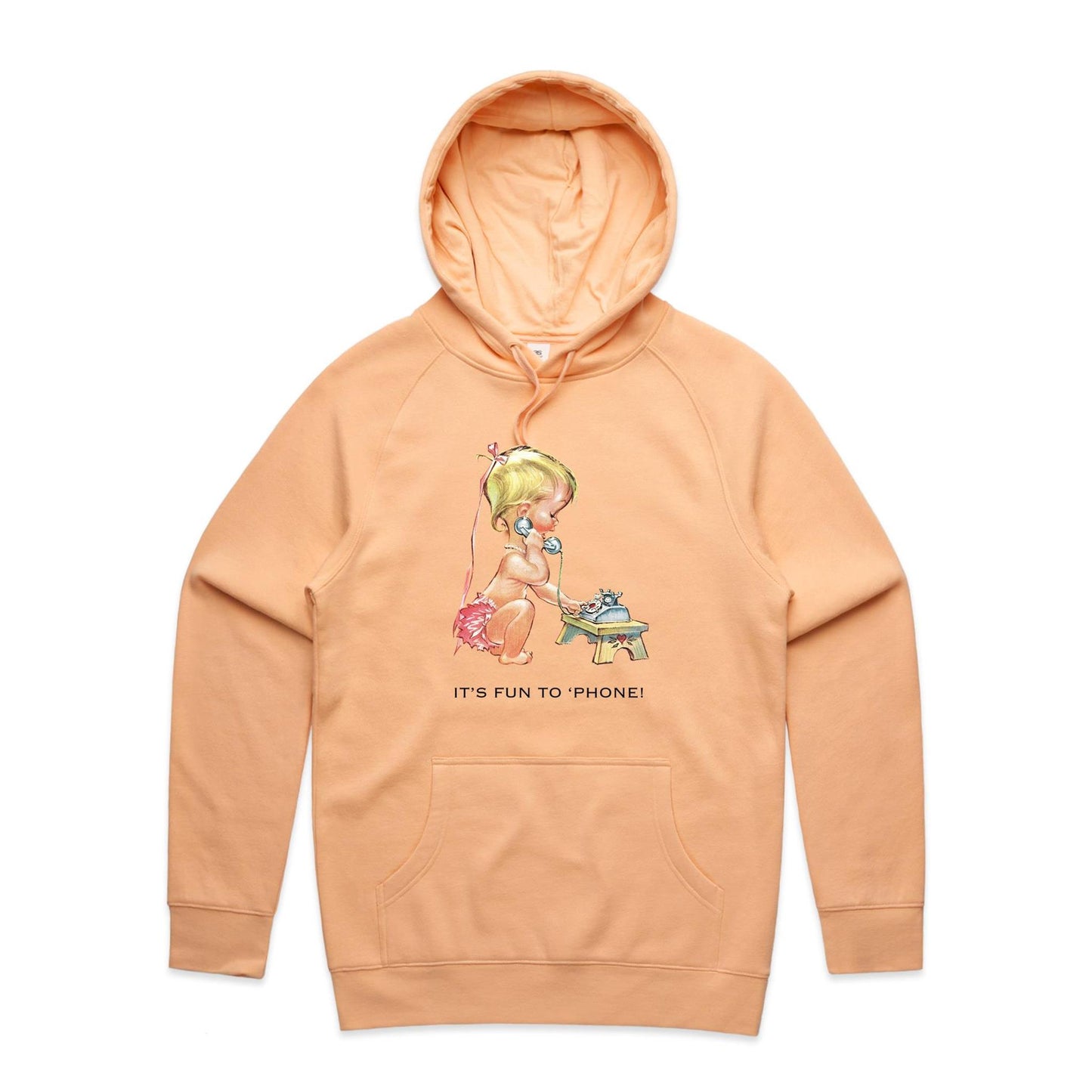 Hoodie - Baby using Telephone (Free shipping)
