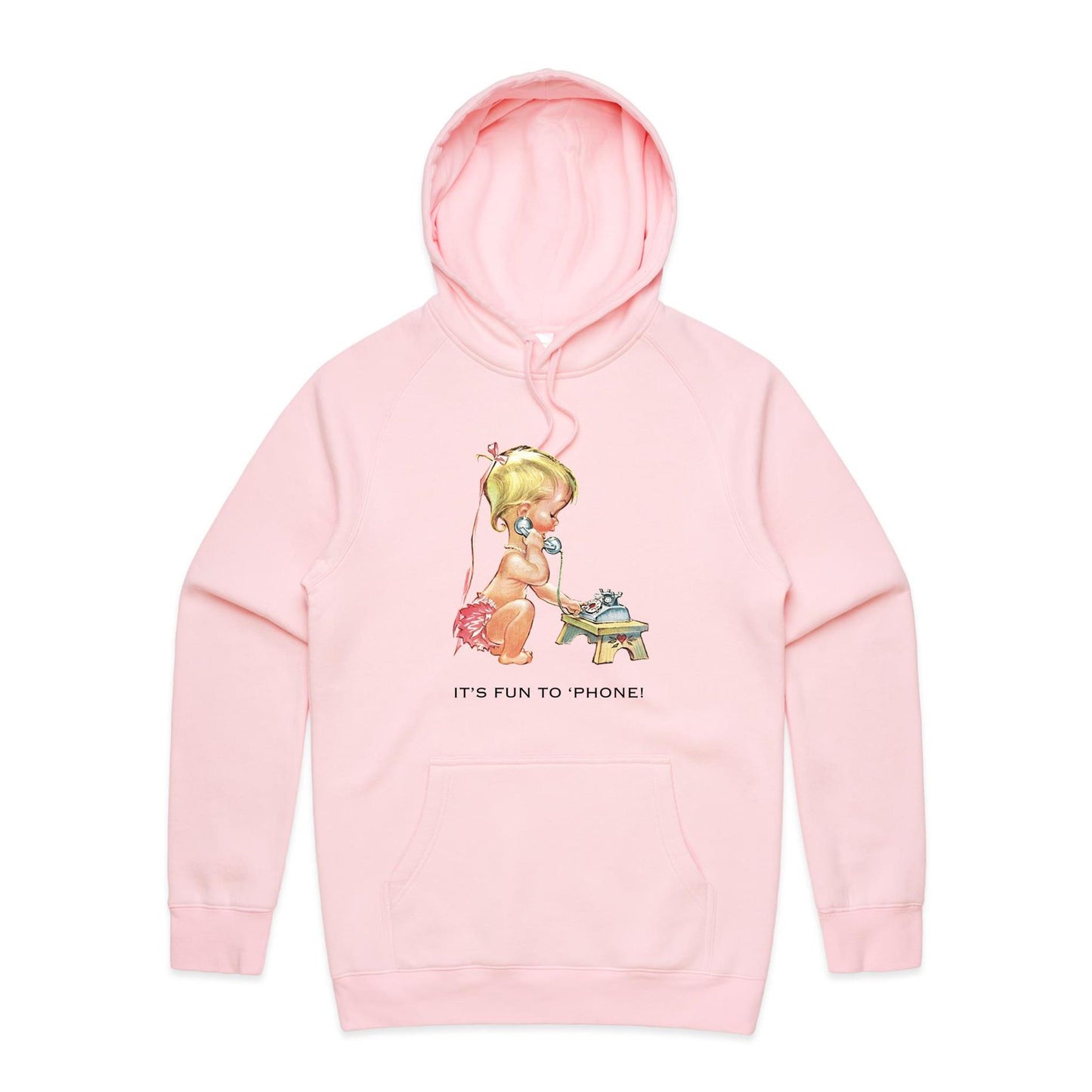 Hoodie - Baby using Telephone (Free shipping)