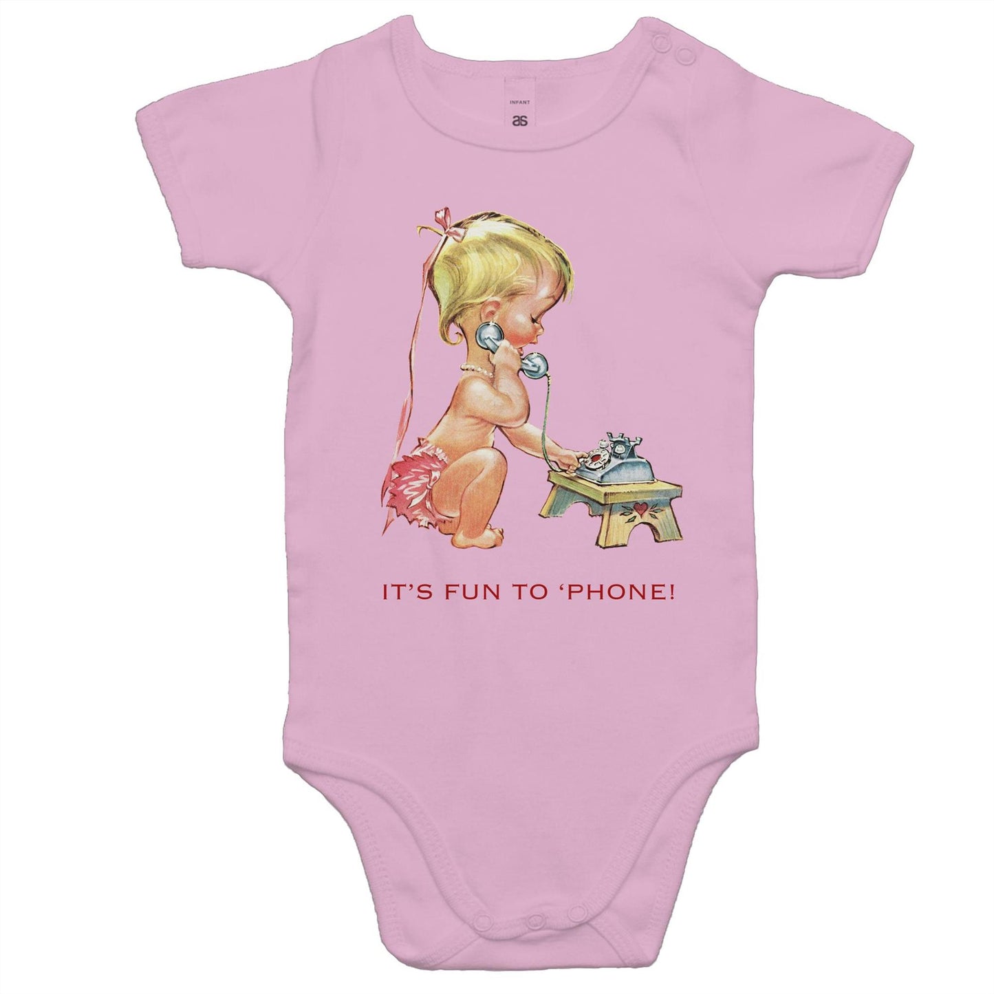 Baby Onesie Romper - It's Fun to Phone (Free shipping)