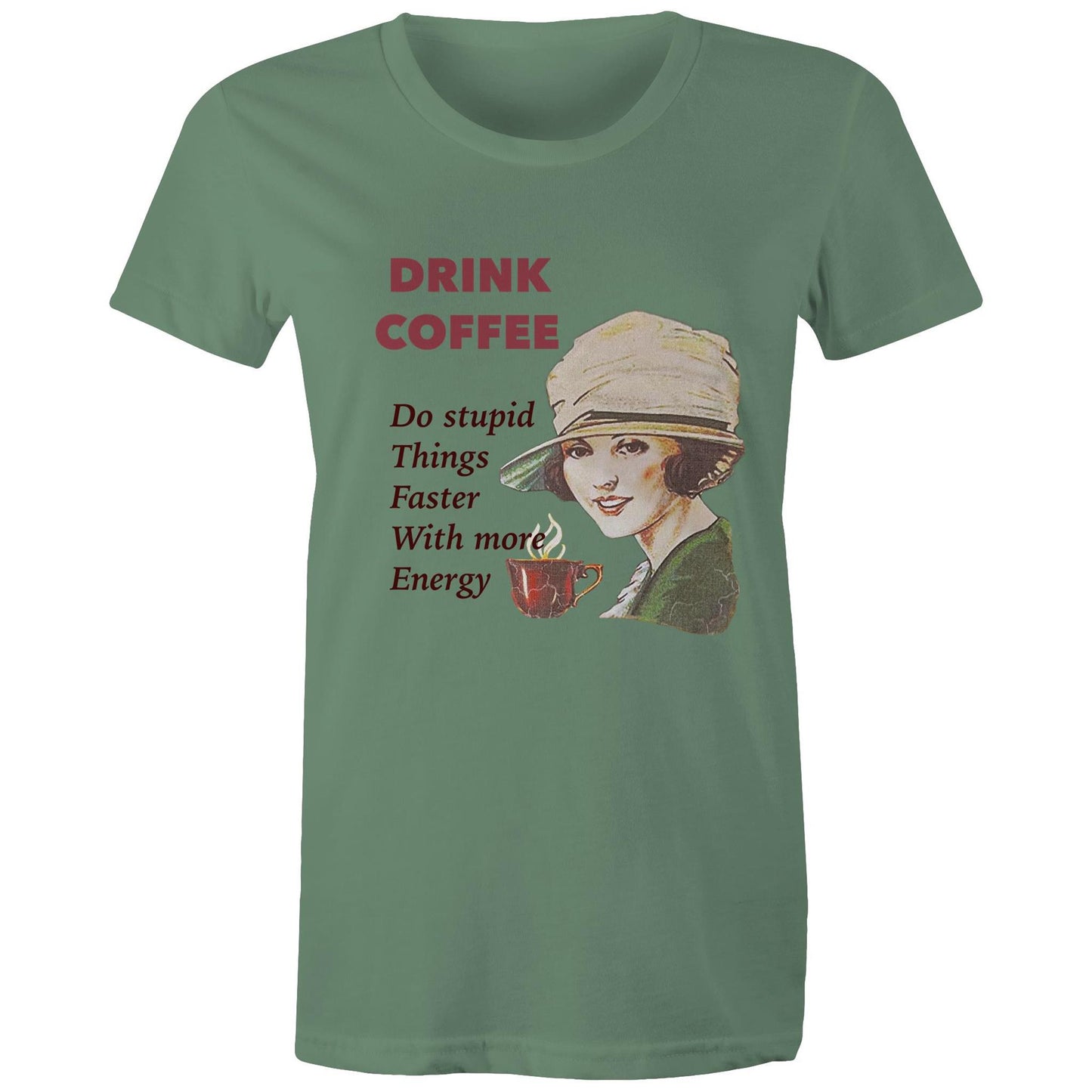 Women's t-shirt - Drink Coffee (Free shipping)