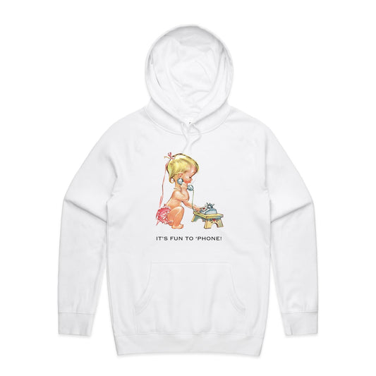 Hoodie - Baby using Telephone (Free shipping)