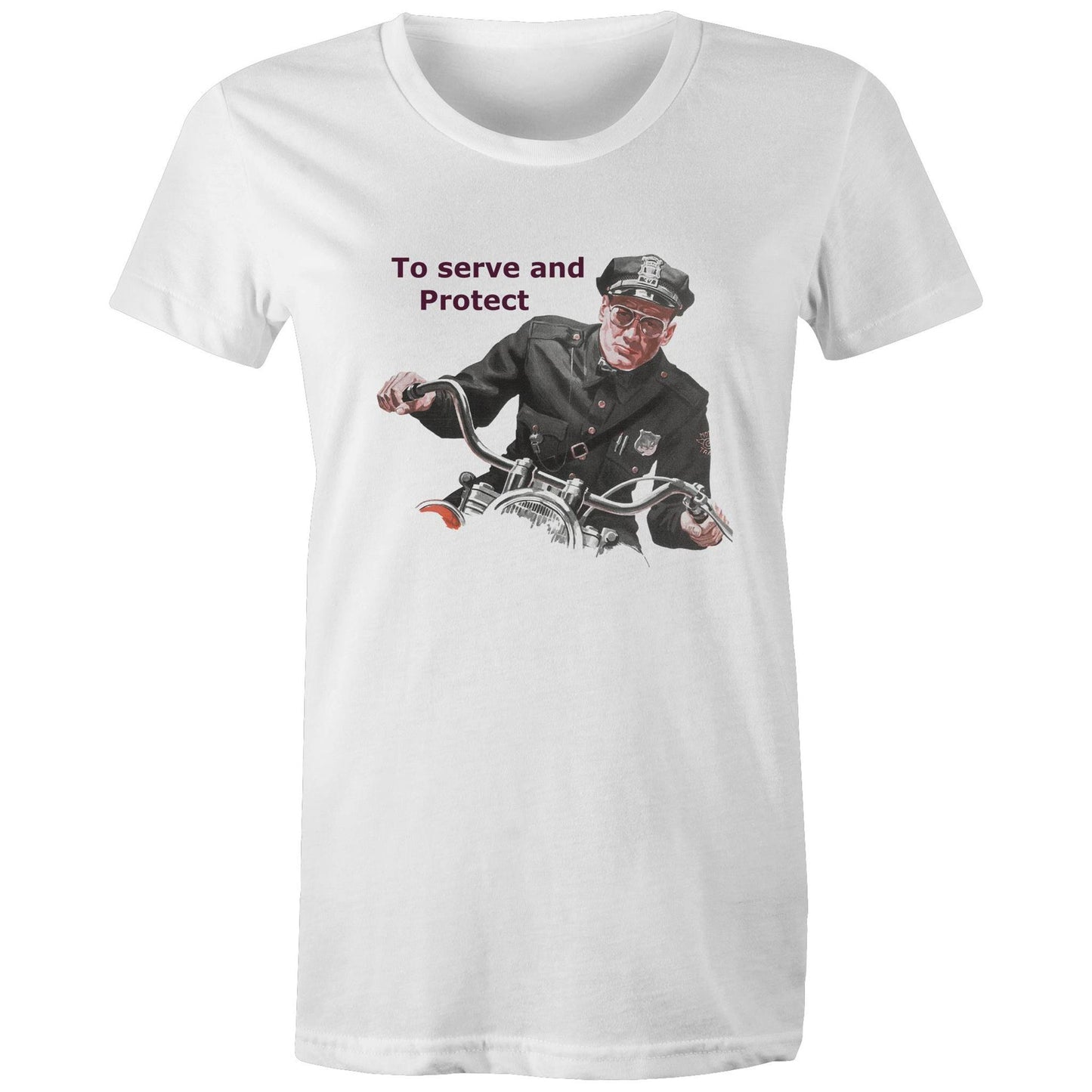 Women's t-shirt - To Serve and Protect (Free shipping)