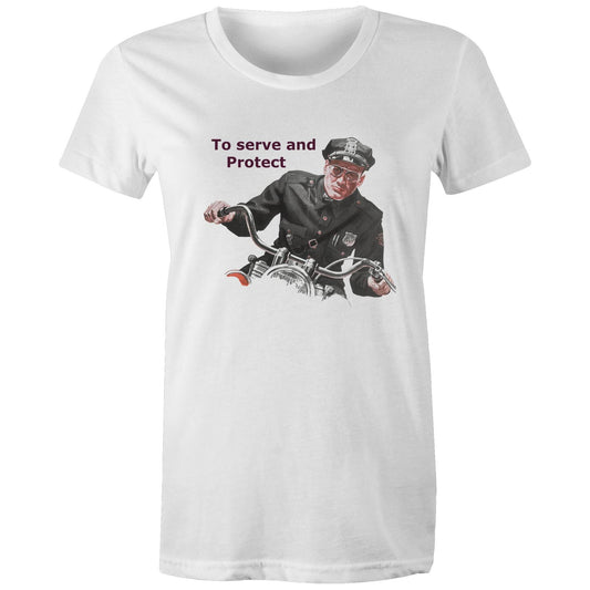 Women's t-shirt - To Serve and Protect (Free shipping)