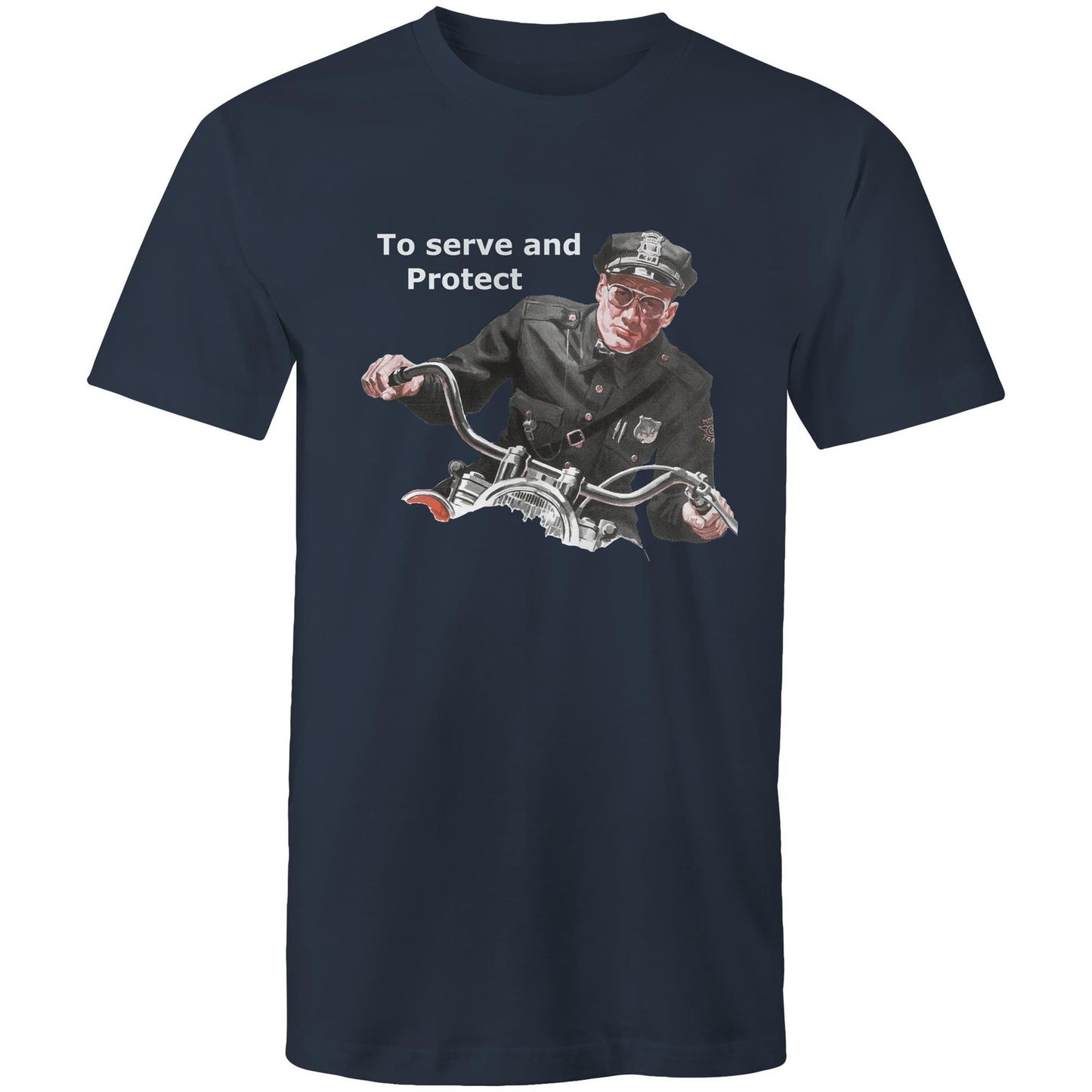 Mens t-shirt - To Serve and Protect (Free shipping)